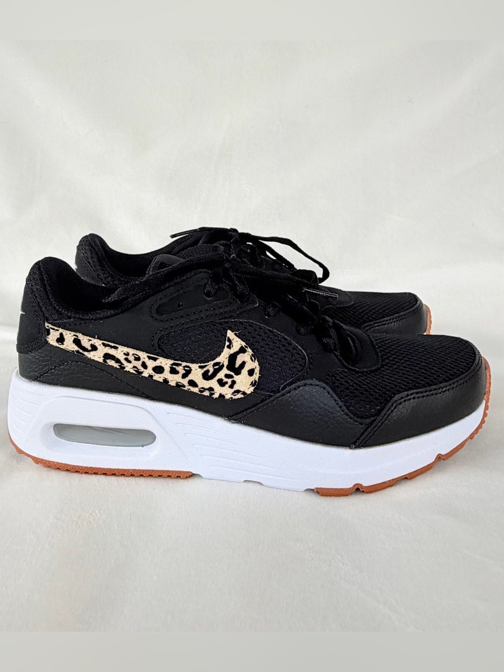 New Nike Air Max Sc Leopard Black White Hemp Sesame sneaker